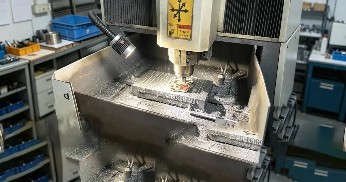 custom-enamel-pin-factory-cnc-engraving