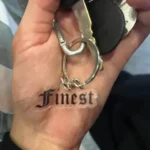 Client review photo of custom key ring