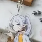 Client review photo of custom acrylic keychain