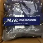Client review photo of custom embroidery keychain