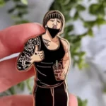 Client review photo of custom enamel pin