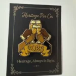 Client review photo of custom enamel pin