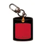 Client review photo of custom metal keychain