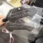 Client review photo of custom paper air freshener